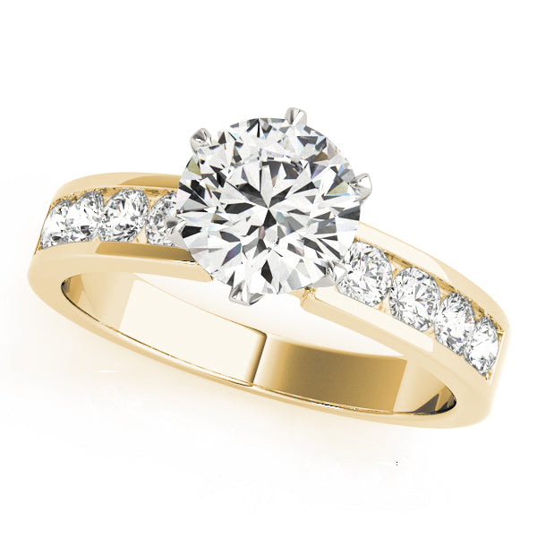 14K Yellow Gold 1.5ctw Single Row Diamond Ring