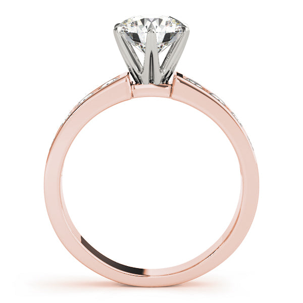 14K Rose Gold 1.5ctw Single Row Diamond Ring