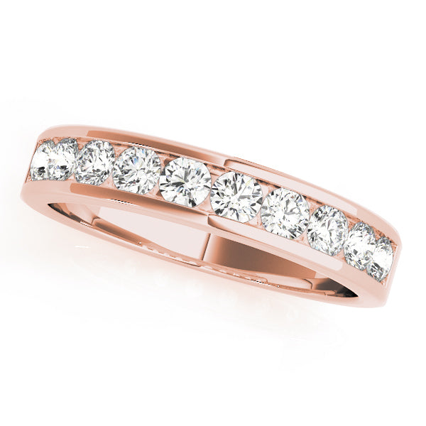 14K Rose Gold Diamond Wedding Ring