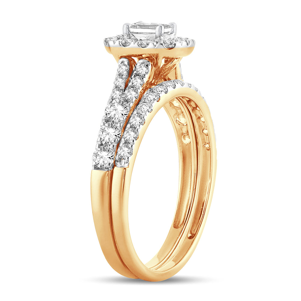 14K 1.00CT Fancy Cut Bridal Ring