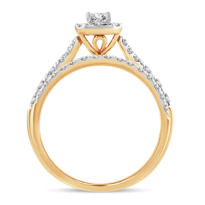 14K 1.00CT Fancy Cut Bridal Ring