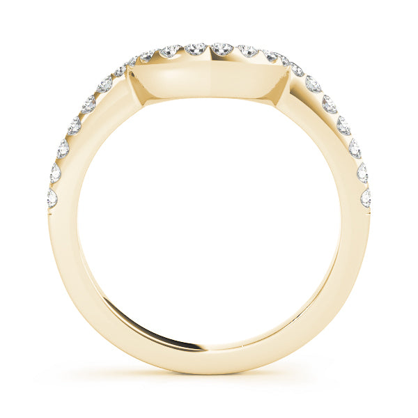 18K Yellow Gold 1/3 ct Diamond Wedding Band