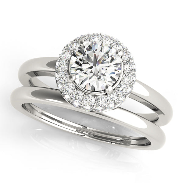 Halo Diamond Engagement Ring