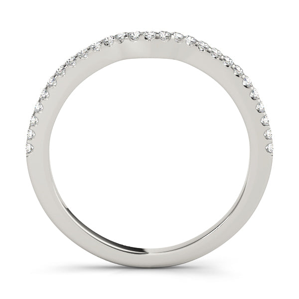 14K White Gold Diamond Wedding Ring