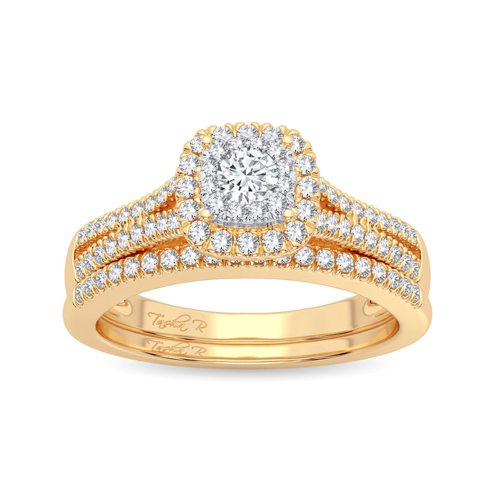 14K 0.38CT DIAMOND BRIDAL RING