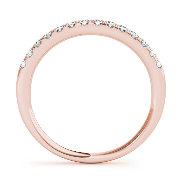14K Rose Gold 0.25 CTW Diamond Wedding Band