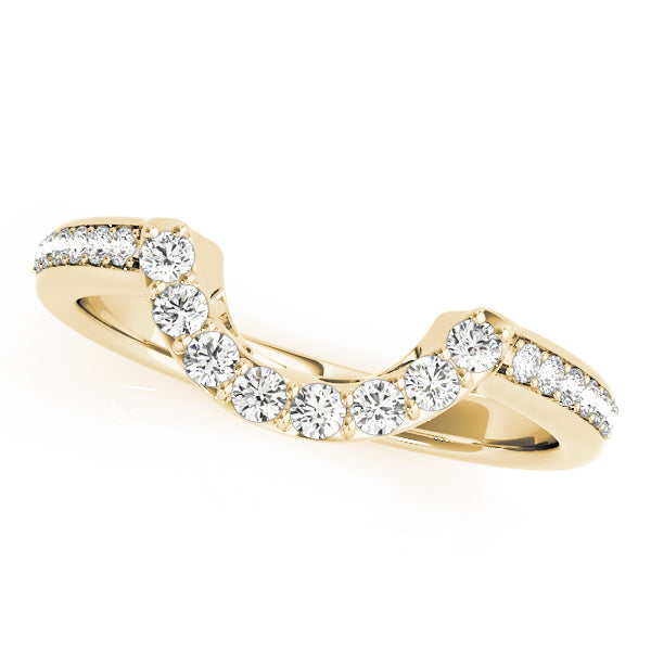 14K Yellow Gold Multi-Diamond Wedding Band