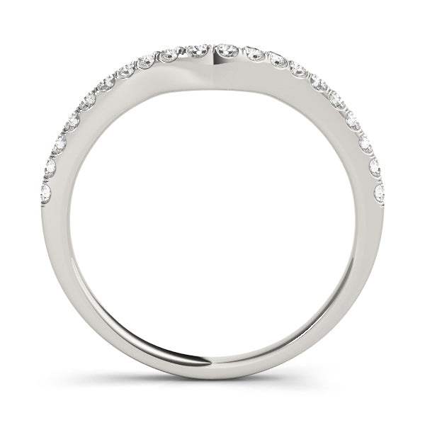 14K White Gold Diamond Wedding Ring