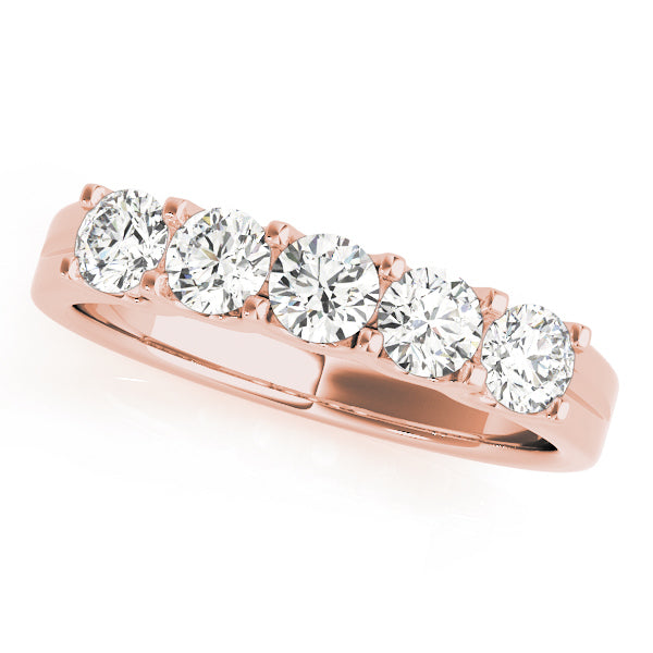 Rose Gold 0.75 CT Multi-Stone Diamond Wedding Band