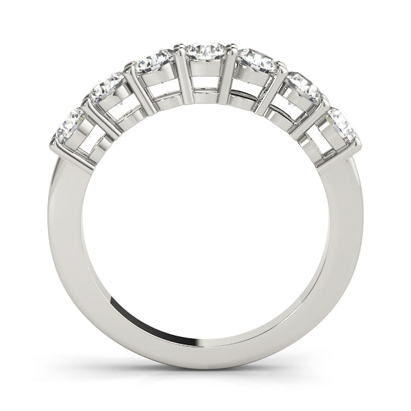 14K White Gold 1/4 ct Diamond Wedding Band