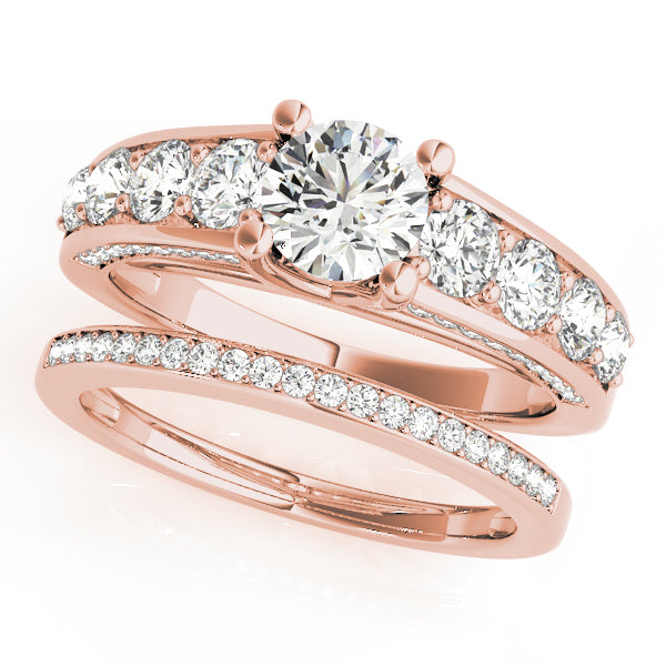 14K Rose Gold 2.3 ctw Diamond Trellis Ring