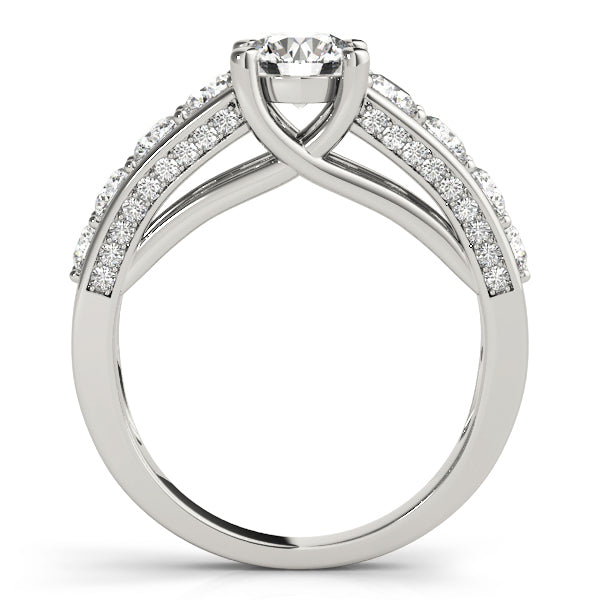 Round Diamond Trellis Engagement Ring
