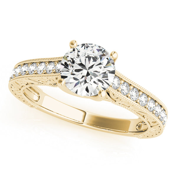 14K Yellow Gold 1.125 ctw Diamond Engagement Ring