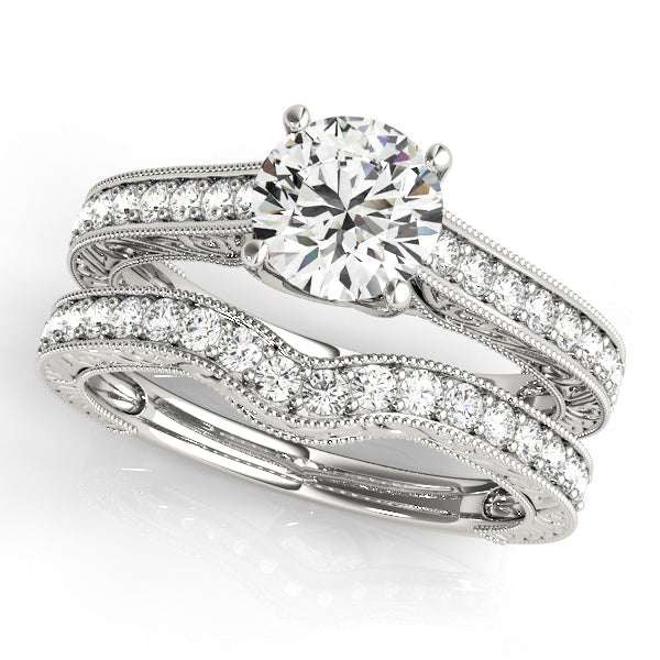 1.0 CT Round Diamond Engagement Ring
