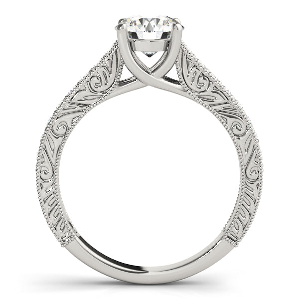 1.0 CT Round Diamond Engagement Ring