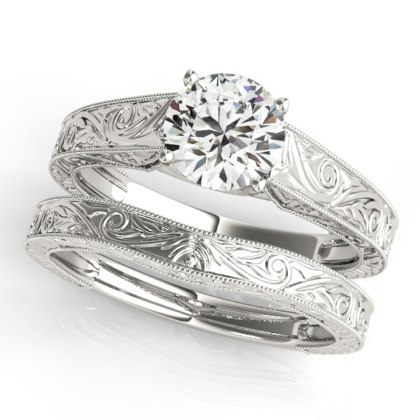 1.0 CT Round Diamond Solitaire Engagement Ring