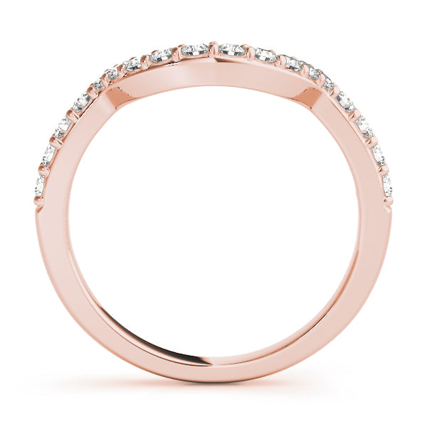 Rose Gold 18K Diamond Wedding Band