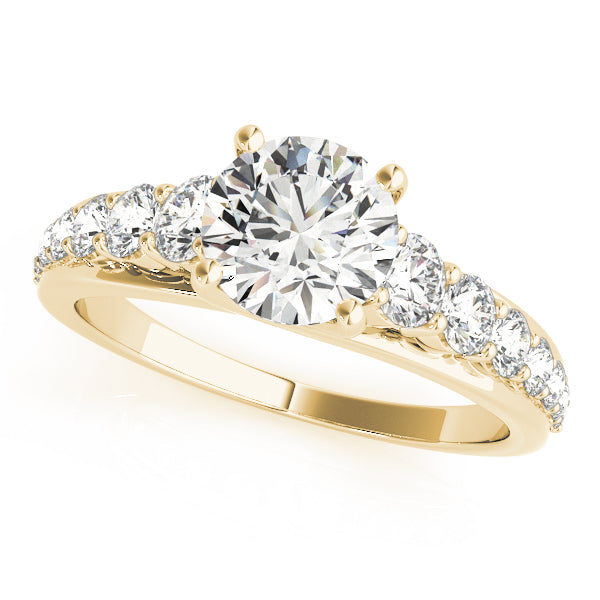 14K Yellow Gold 1 ct Diamond Engagement Ring