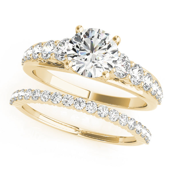 14K Yellow Gold 1 ct Diamond Engagement Ring