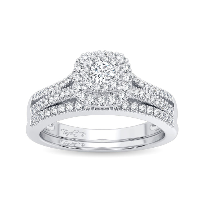 14K 0.38CT DIAMOND BRIDAL RING