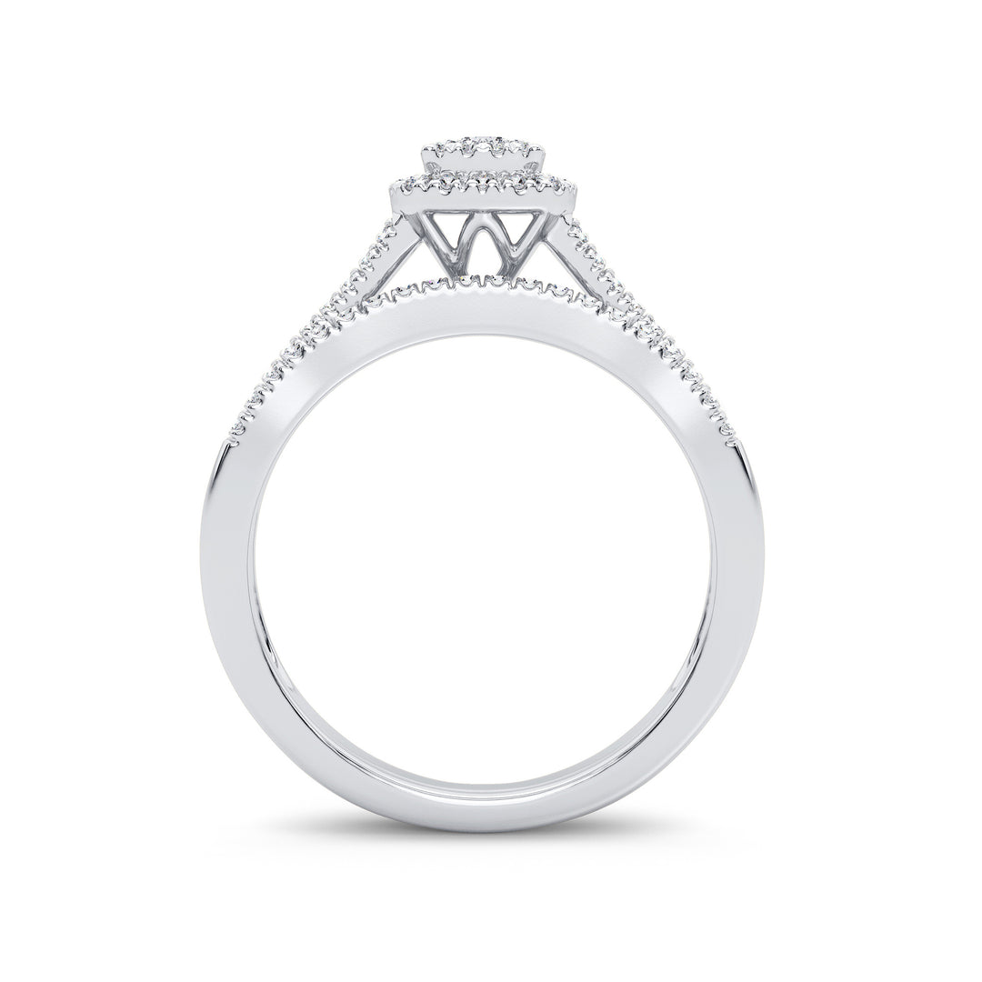 14K 0.38CT DIAMOND BRIDAL RING