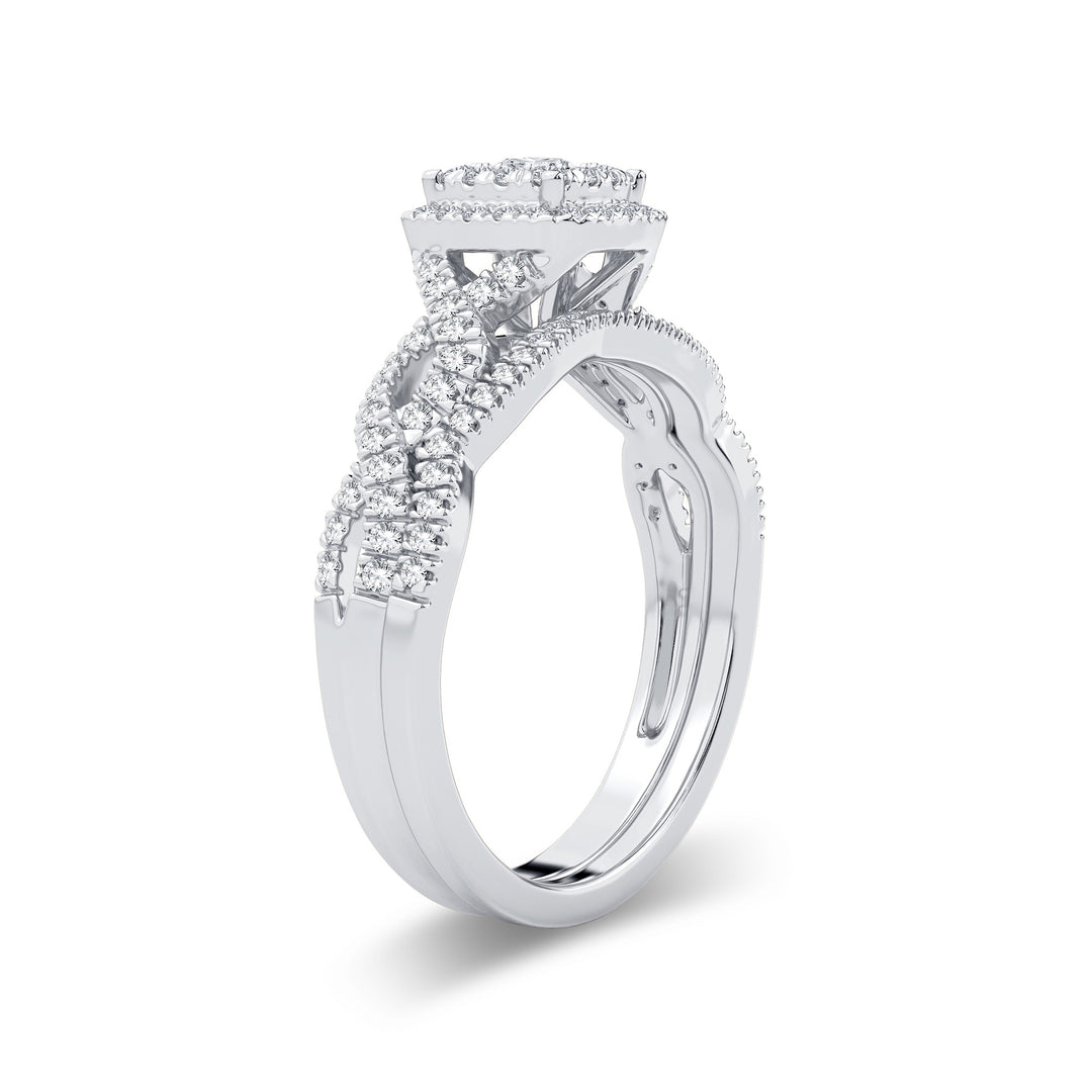 14K 0.43CT DIAMOND BRIDAL RING