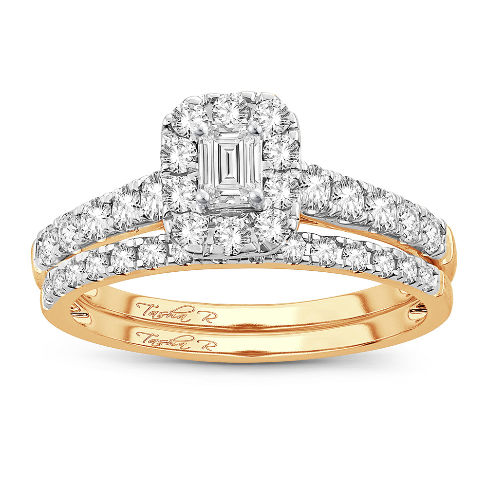 14K 1.02CT Diamond BRIDAL RING