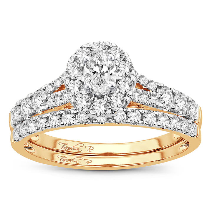 14K 1.00CT Fancy Cut Bridal Ring