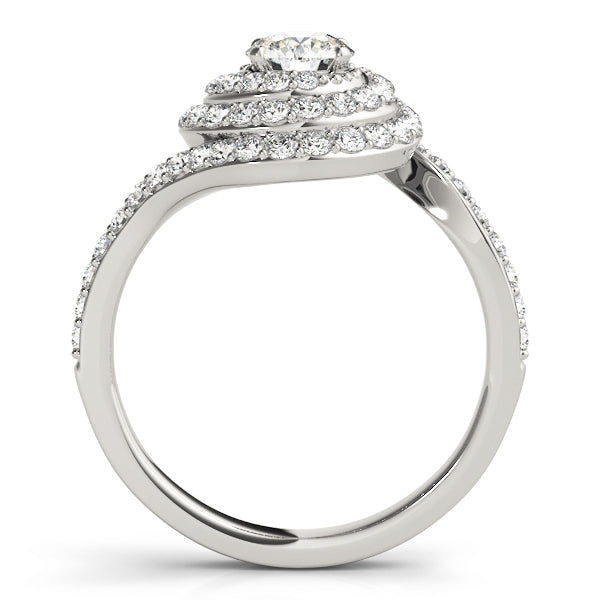 Round Diamond Halo Engagement Ring