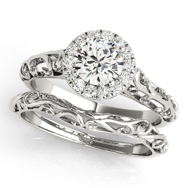 Halo Diamond Engagement Ring