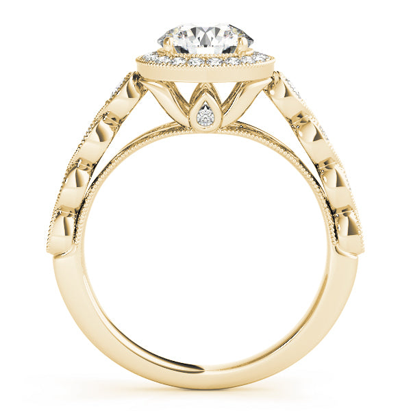 14K Yellow Gold 1.33ctw Round Diamond Engagement Ring