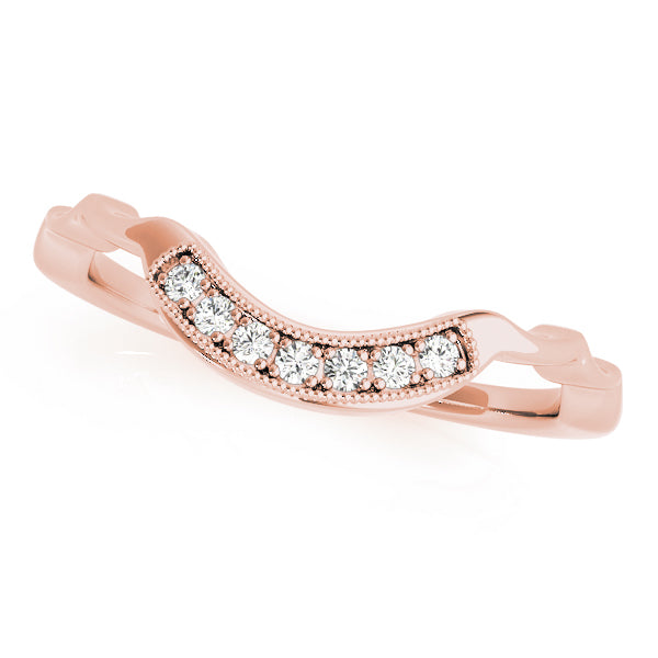18K Rose Gold 7-Diamond Wedding Band