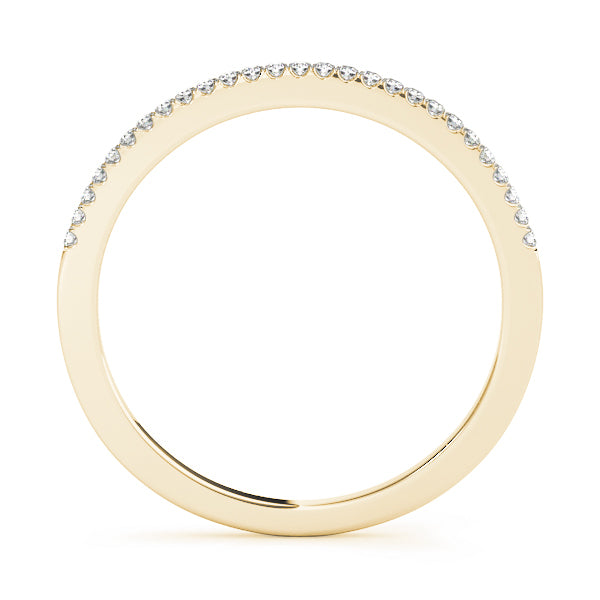 18K Yellow Gold Multi-Diamond Wedding Band