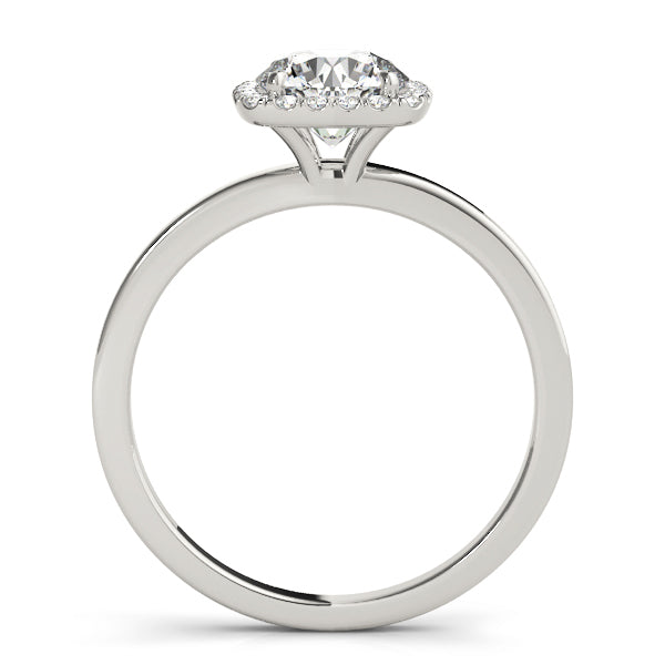 Round Diamond Halo Engagement Ring