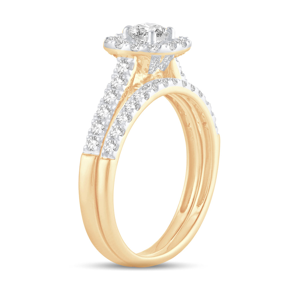 10K 1.00CT DIAMOND BRIDAL RING