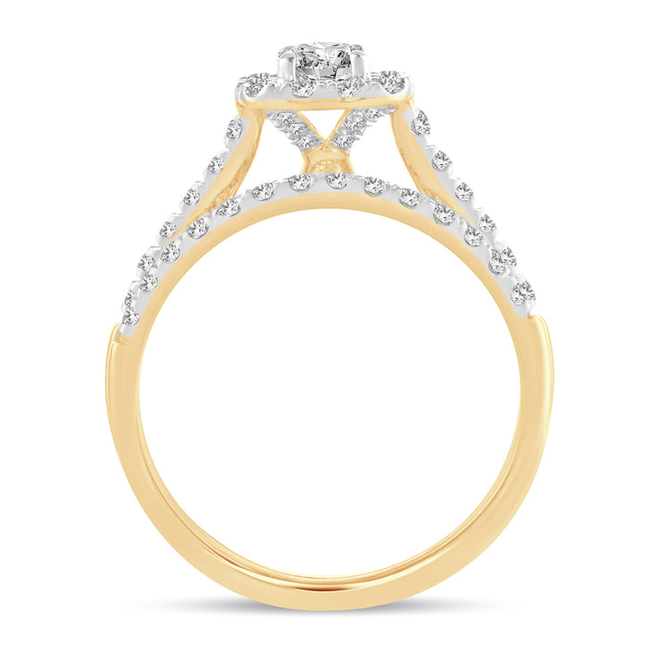 10K 1.00CT DIAMOND BRIDAL RING