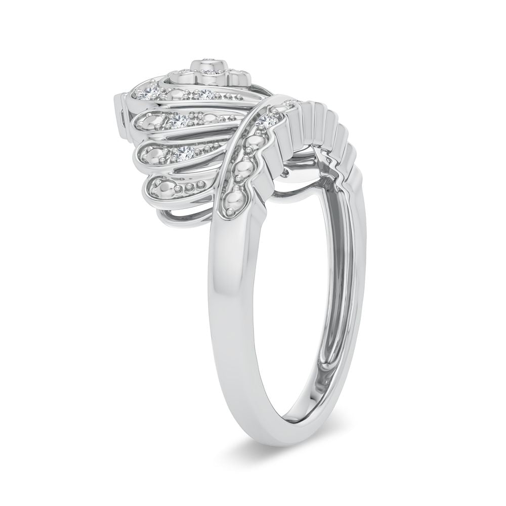 10K 0.10CT Diamond Fashion Ring