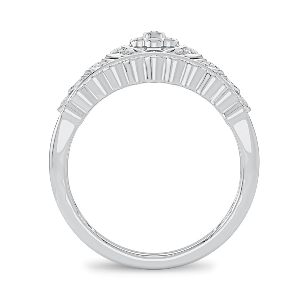 10K 0.10CT Diamond Fashion Ring