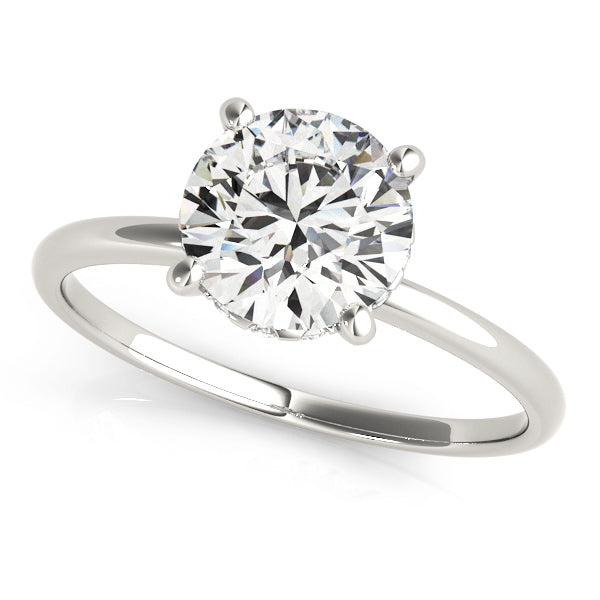 18K White Gold 1 ct Diamond Engagement Ring