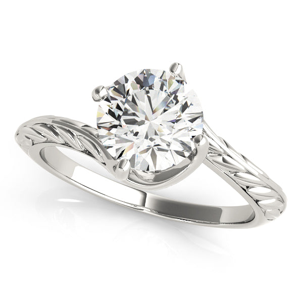 1.0 CT Round Diamond Solitaire Engagement Ring