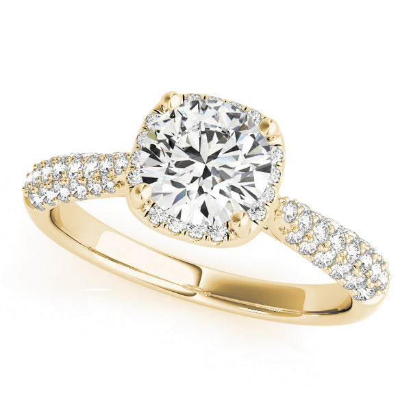 14K Yellow Gold 1.33ctw Round Diamond Engagement Ring