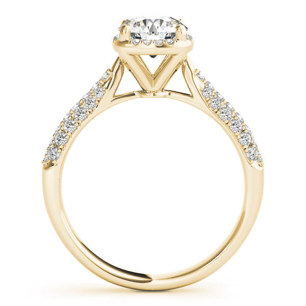 14K Yellow Gold 1.33ctw Round Diamond Engagement Ring