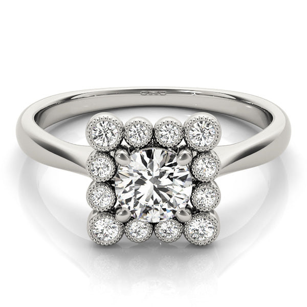 Halo Diamond Engagement Ring