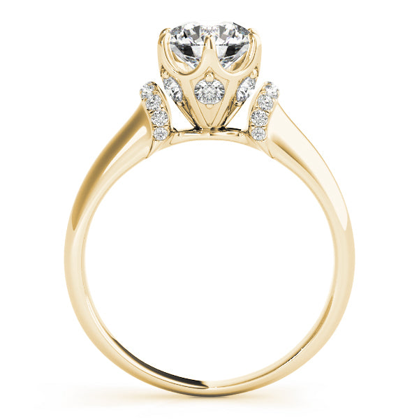 18K Yellow Gold Vintage Diamond Engagement Ring
