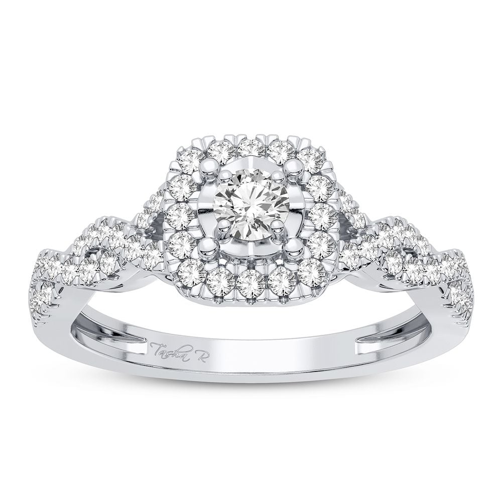 Elegant 14K 0.33CT Diamond Ring