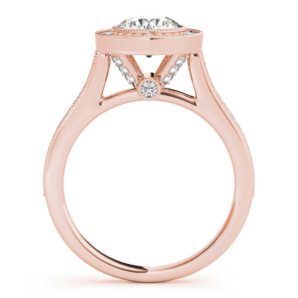 14K Rose Gold 1.33ctw Round Diamond Engagement Ring