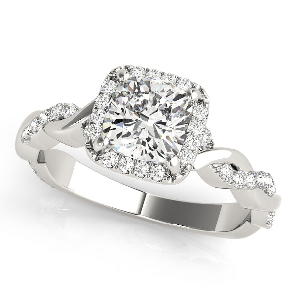 Diamond Halo Engagement Ring