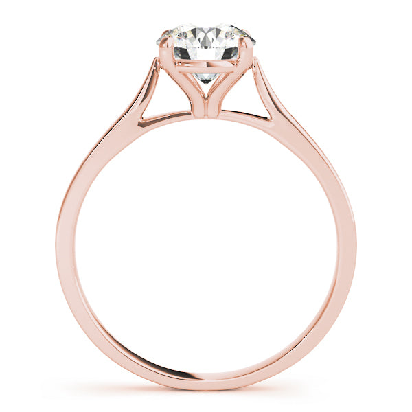 18K Rose Gold 1ct Diamond Solitaire Engagement Ring