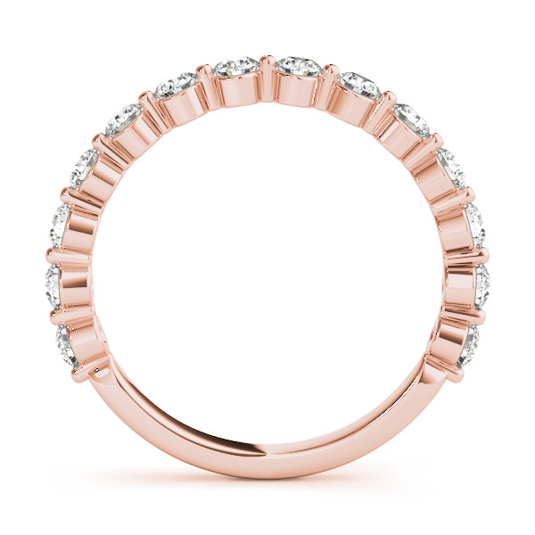 14K Rose Gold Diamond Wedding Ring