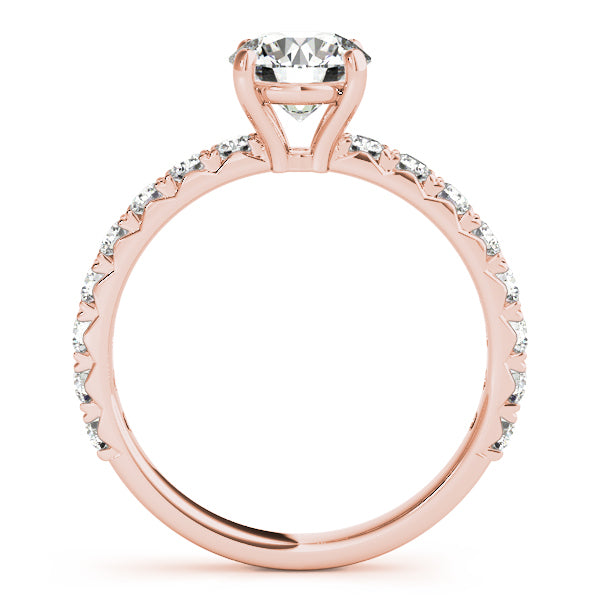 14K Rose Gold 1.5ctw Round Diamond Engagement Ring